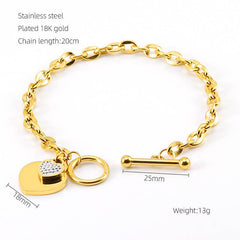 Niche Diamond Set Fashion High Sense Ot Buckle Bracelet