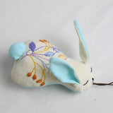 HAND EMBROIDERED FLOWER FRUIT BUNNY PLUSH CHARM_CWMM6007