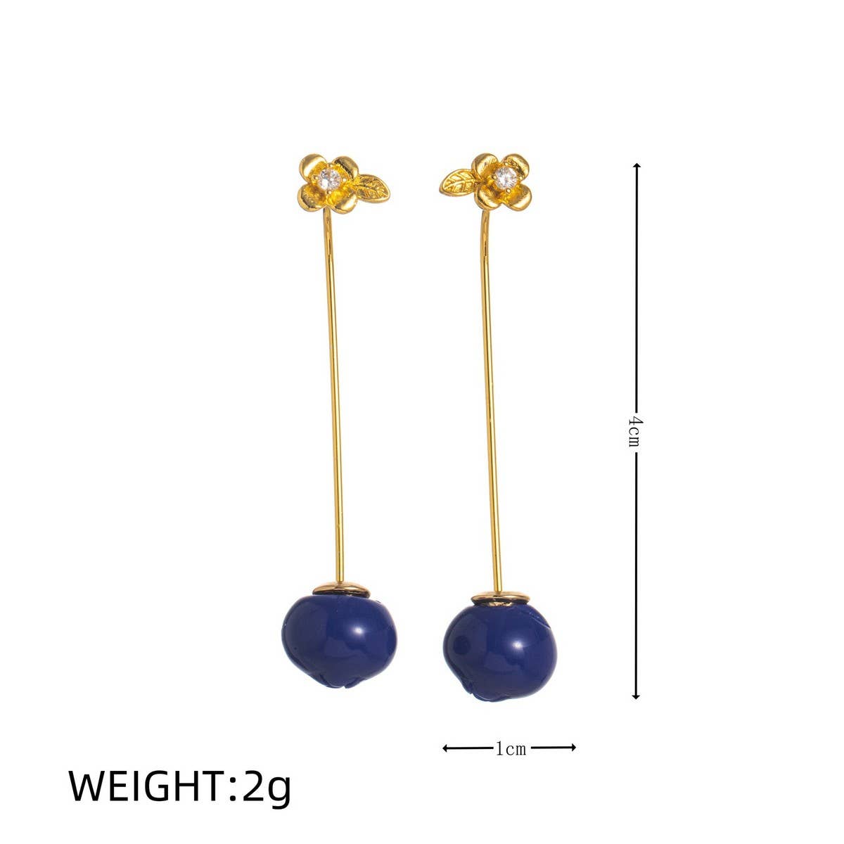FRESH FRUIT VEGGIE 18K GOLD PLATED EARRINGS_CWAJE5067