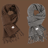 NEW HOUNDSTOOTH FAUX CASHMERE SCARF FOR WOMEN_CWASC0137