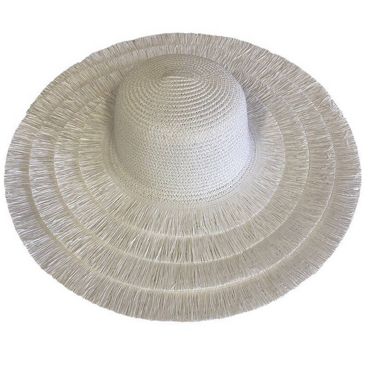 Womens Large Brim Casual Beach Straw Hat_Cwah3428