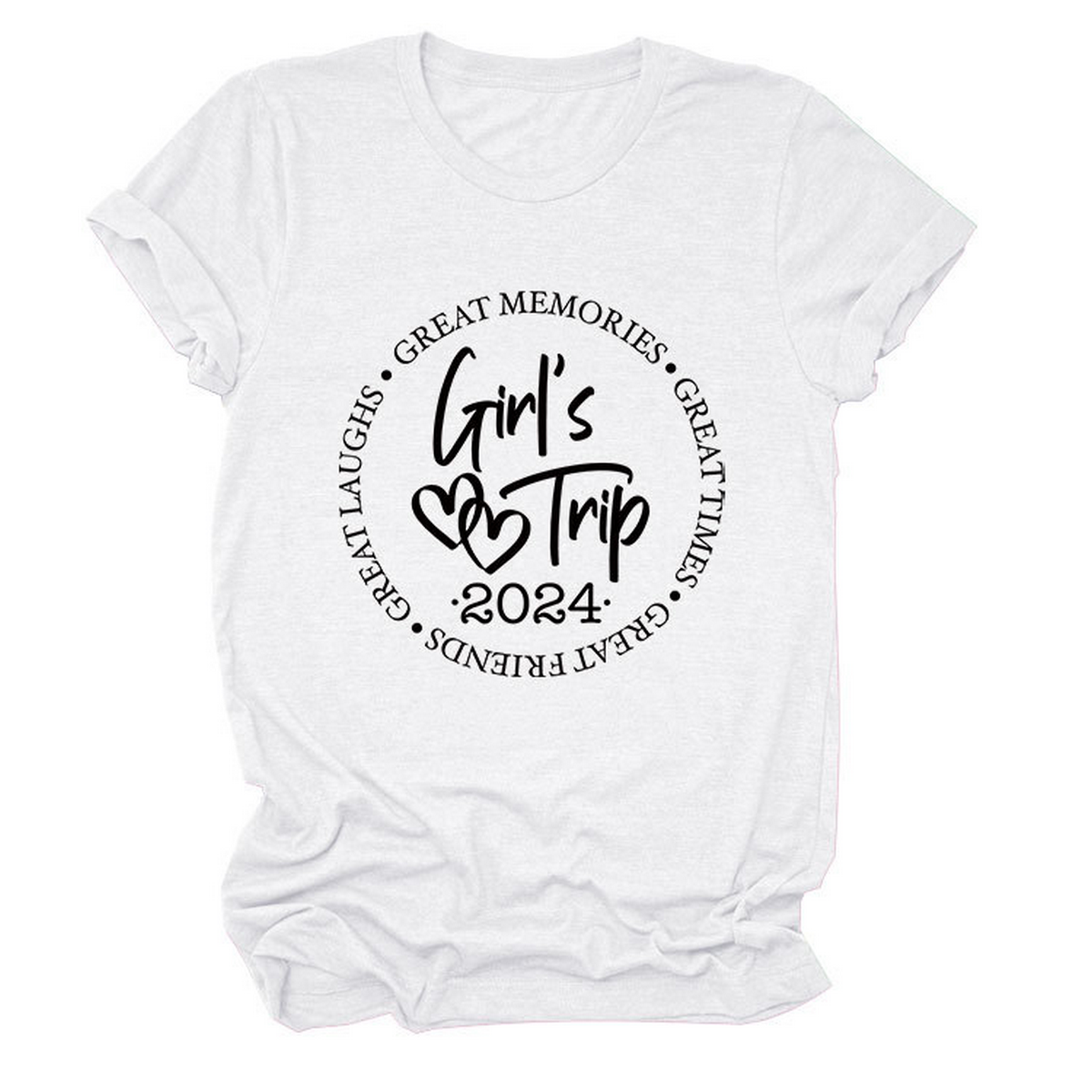 Wome Casual Crew Neck T-Shirt, Loose Fit_Cwtts1471