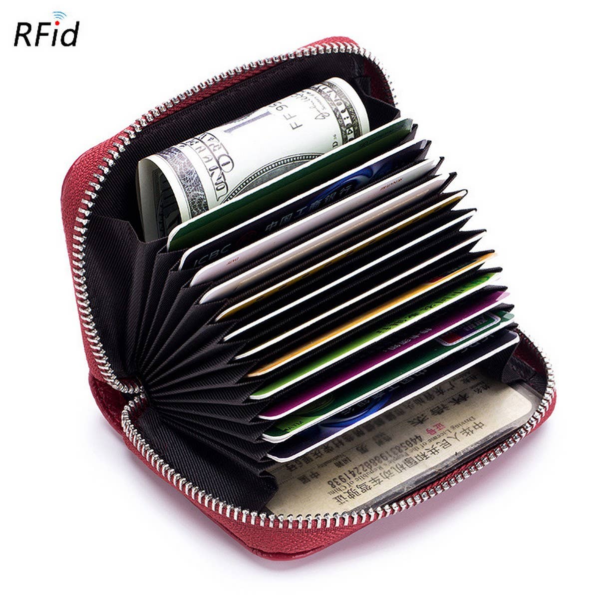 MULTI FUNCTIONAL ANTI THEFT BRUSH MAGNETIC CARD BAG_CWAB3879