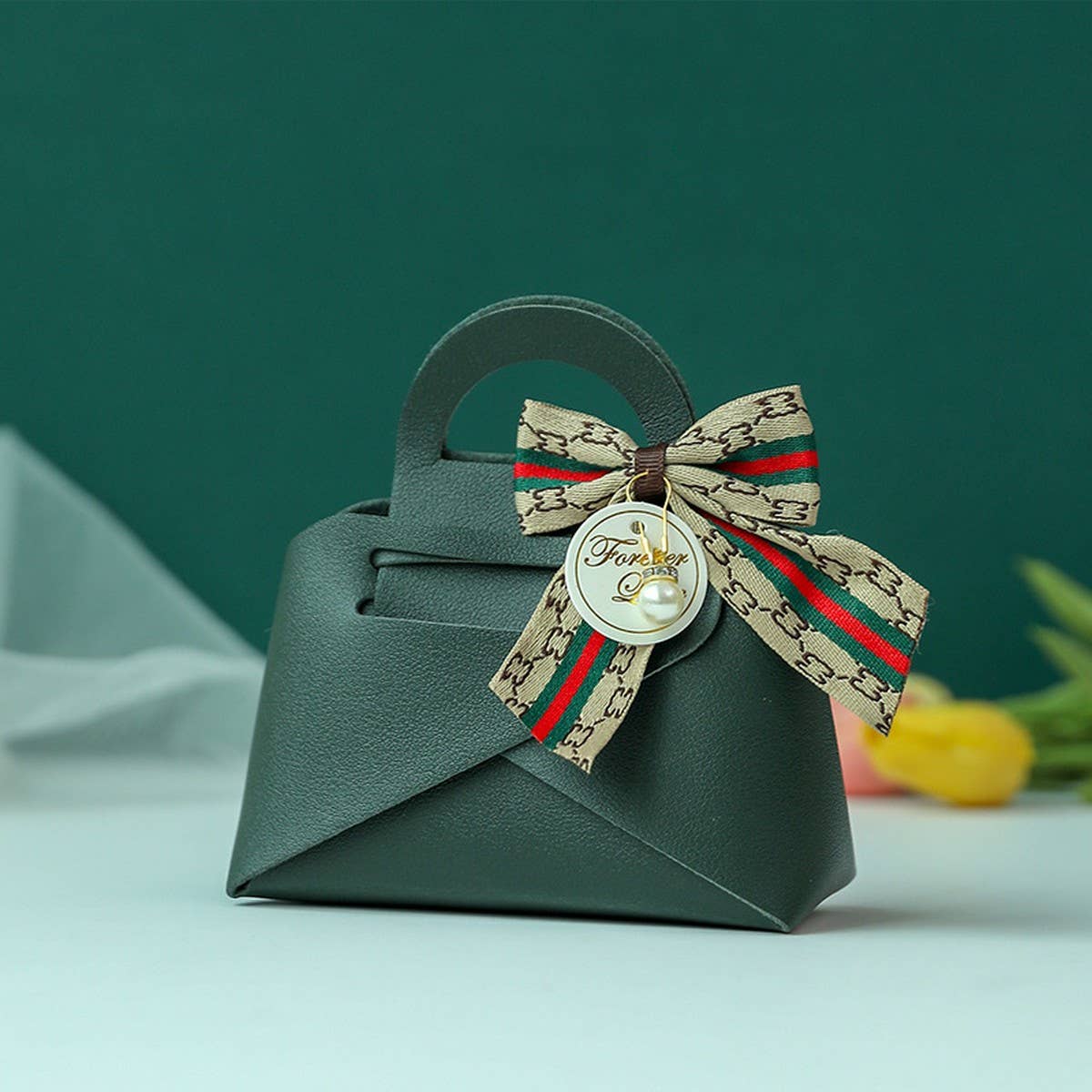 Wedding Candy Box Leather Tote Gift Bag_Cwmm10577