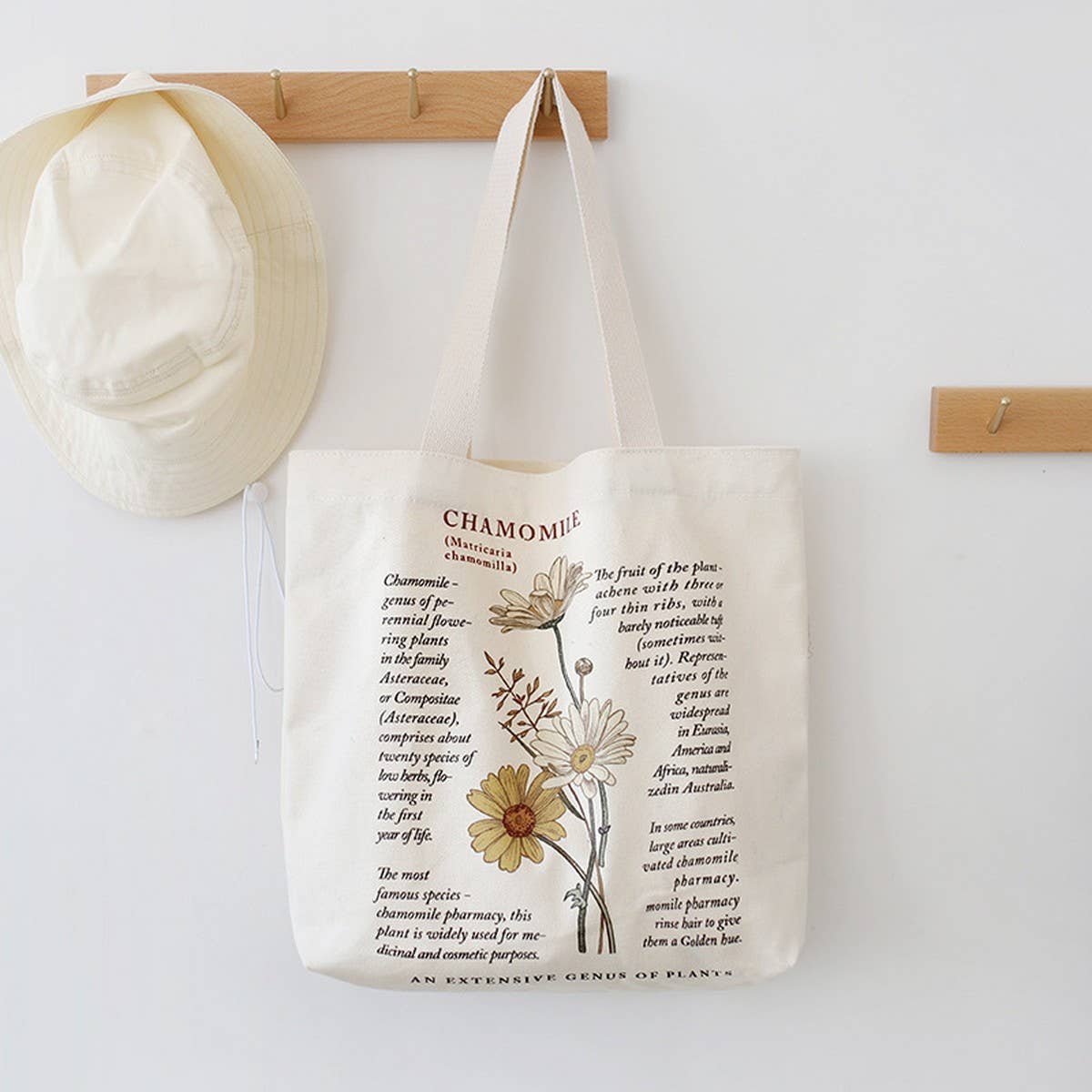 Vintage Cotton Canvas Shoulder Tote For Women_Cwab5619