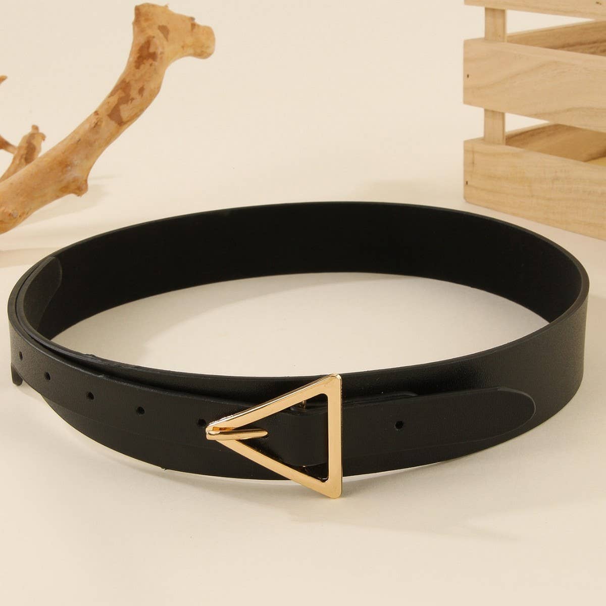 Triangle Metal Buckle Decorative Belt_Cwmm3947