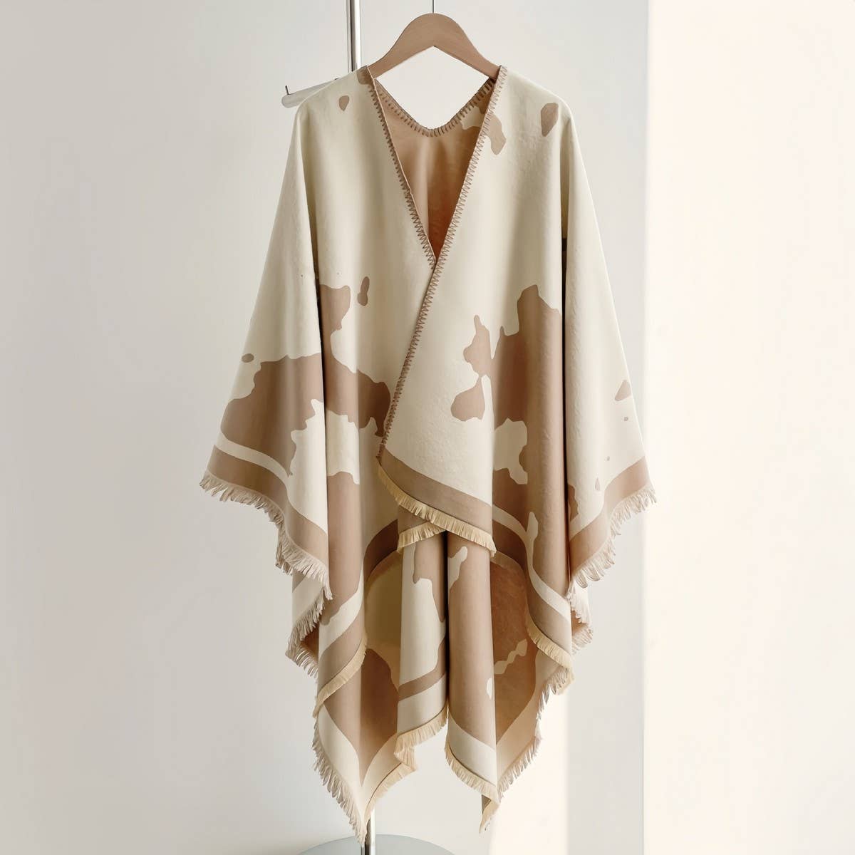 Korean Style Milk Pattern Shawl Women Thickcape_Cwocasl00091