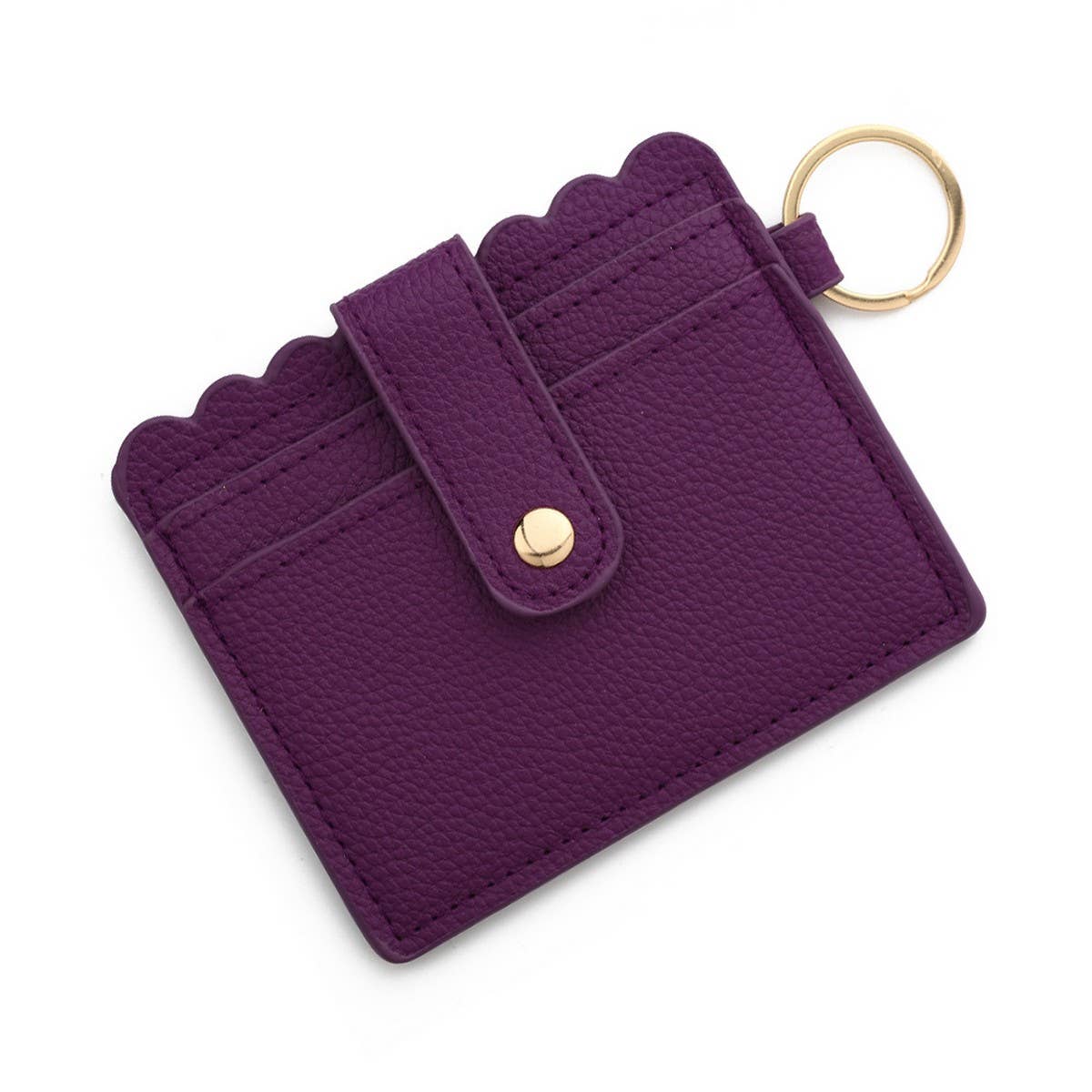 MULTI CARD PU WALLET WITH KEYCHAIN COIN POCKET_CWAB4937