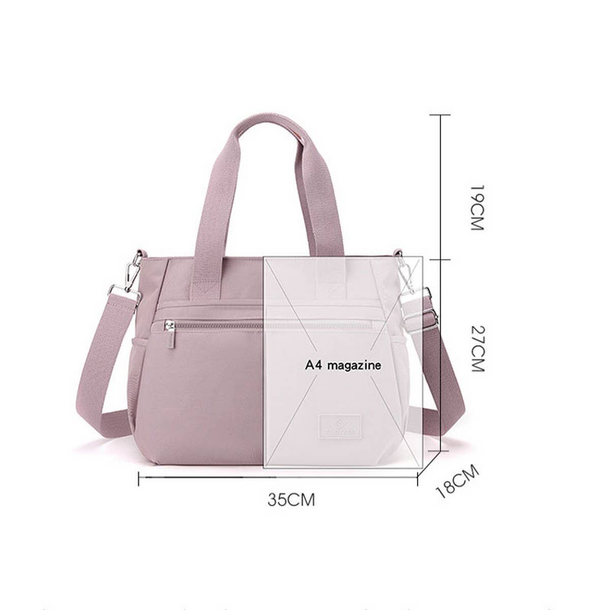 Fashion Solid Color Handbag Shoulder Messenger Bag_Cwab3445