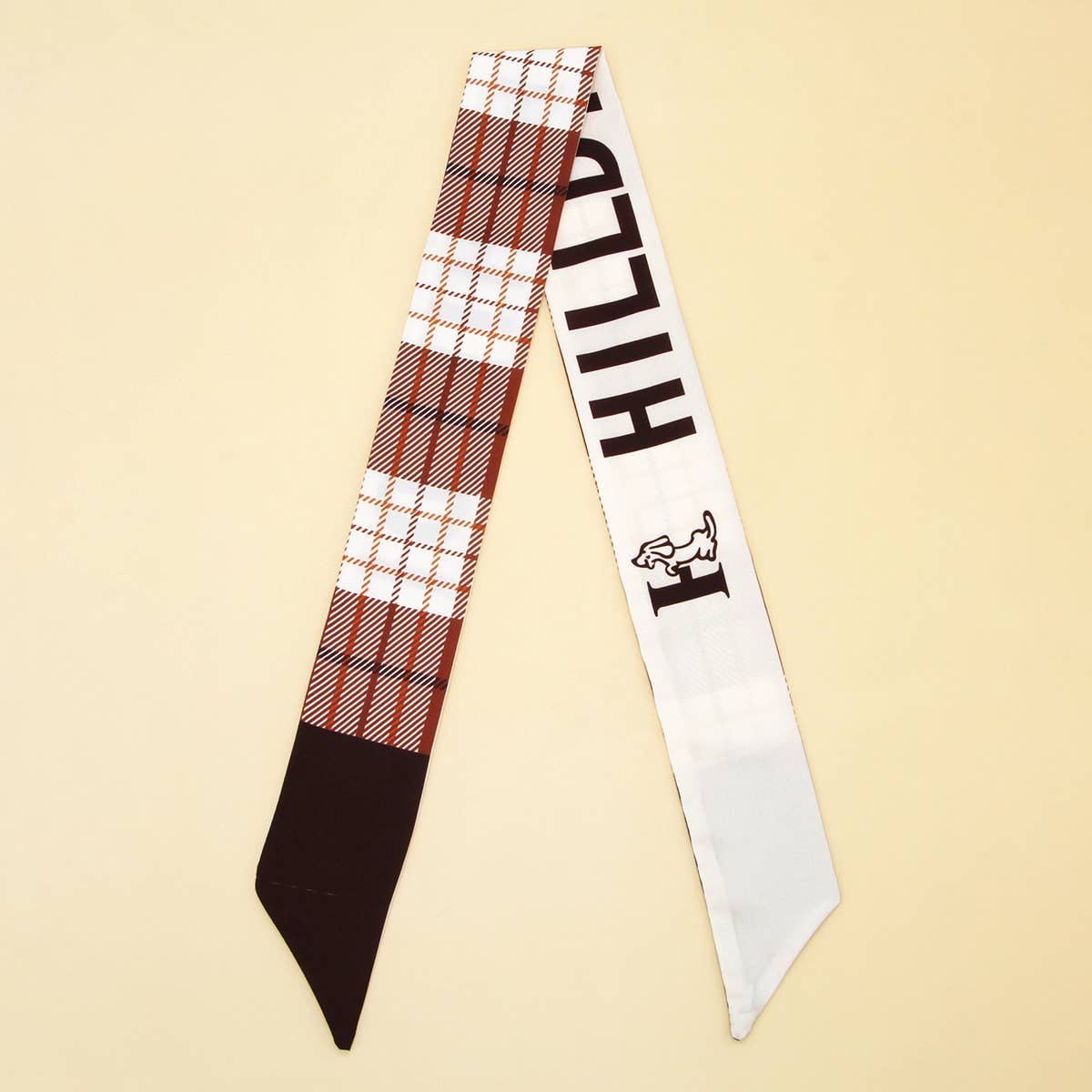 LONG VERSATILE SILK SCARF BOW TIE HEADBAND_CWASC0084