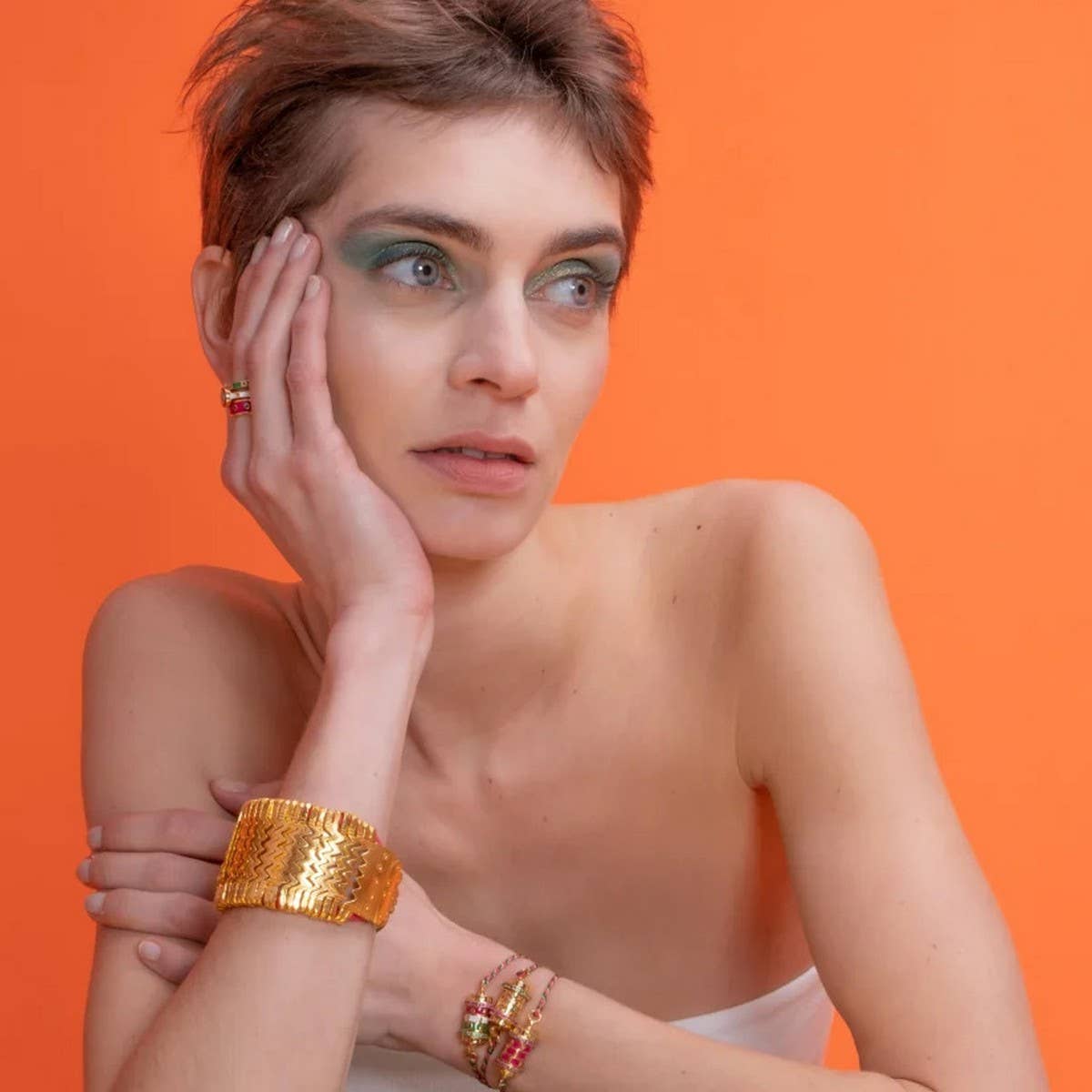 LITERARY STAR TAROT PENDANT COLORED BRACELET_CWMM5524