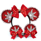CHRISTMAS SNOWFLAKE BOW HEADBAND FOR GIRLS_CWAHA5664