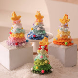 Plush Christmas Ornament Knitted Tree Hanging_Cuab00751