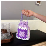 SWEET AND FASHIONABLE CONTRAST COLOR CROSSBODY BAG_CWAB2400