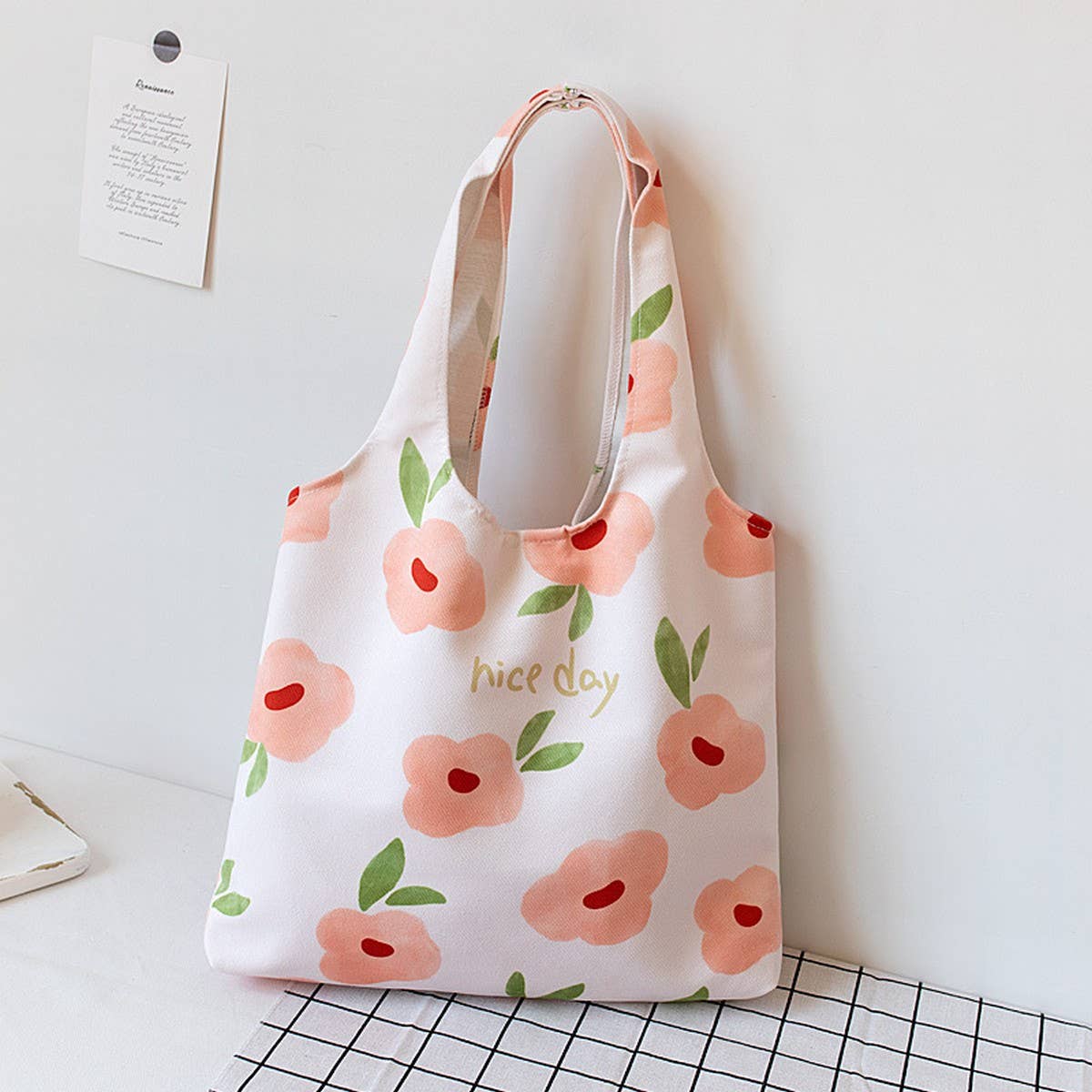 ORIGINAL PRINTED CANVAS TOTE BAG FOR WOMEN_CWAB5631