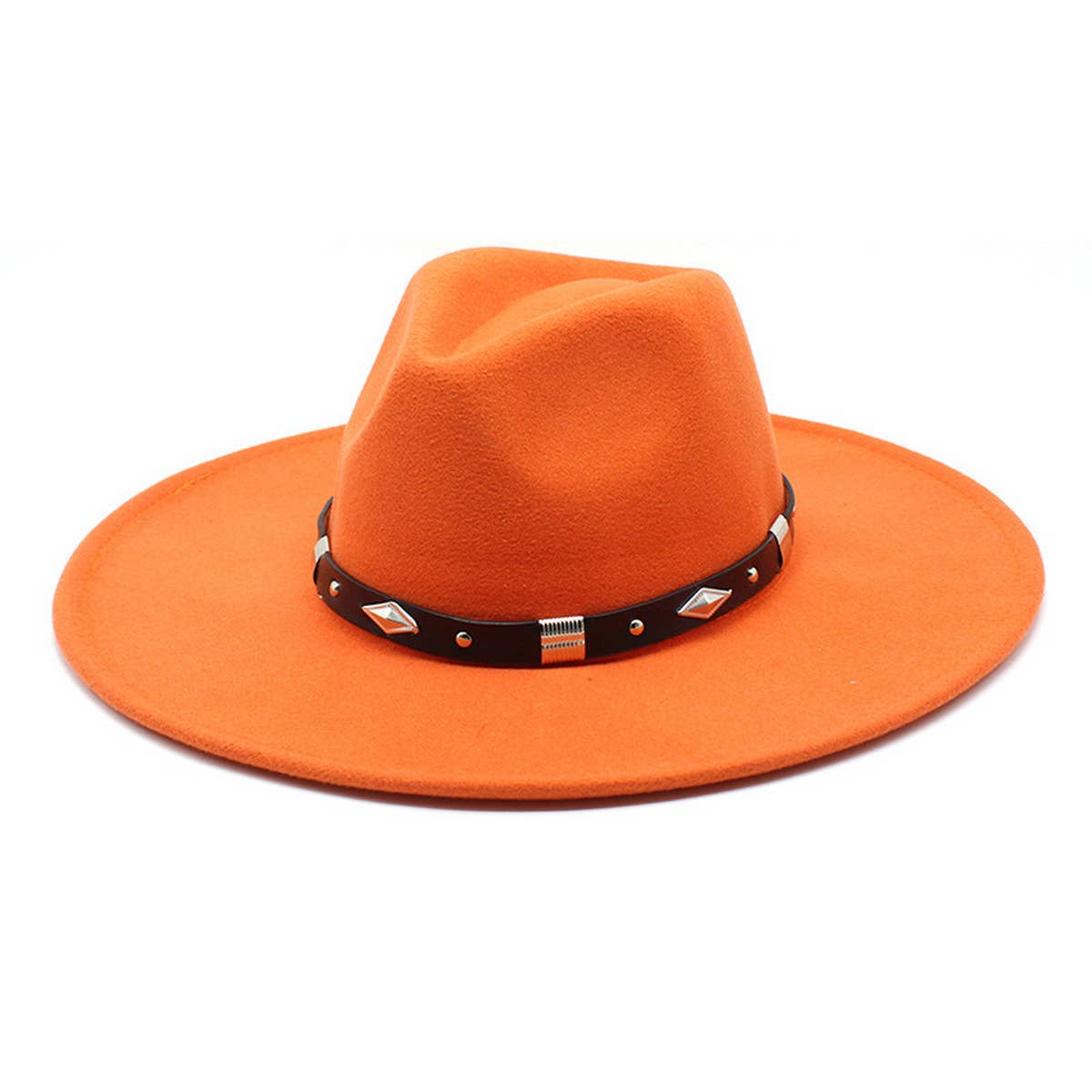 Women Fashion Casual Big Felt Hat Jazz Hat_Cwah0843