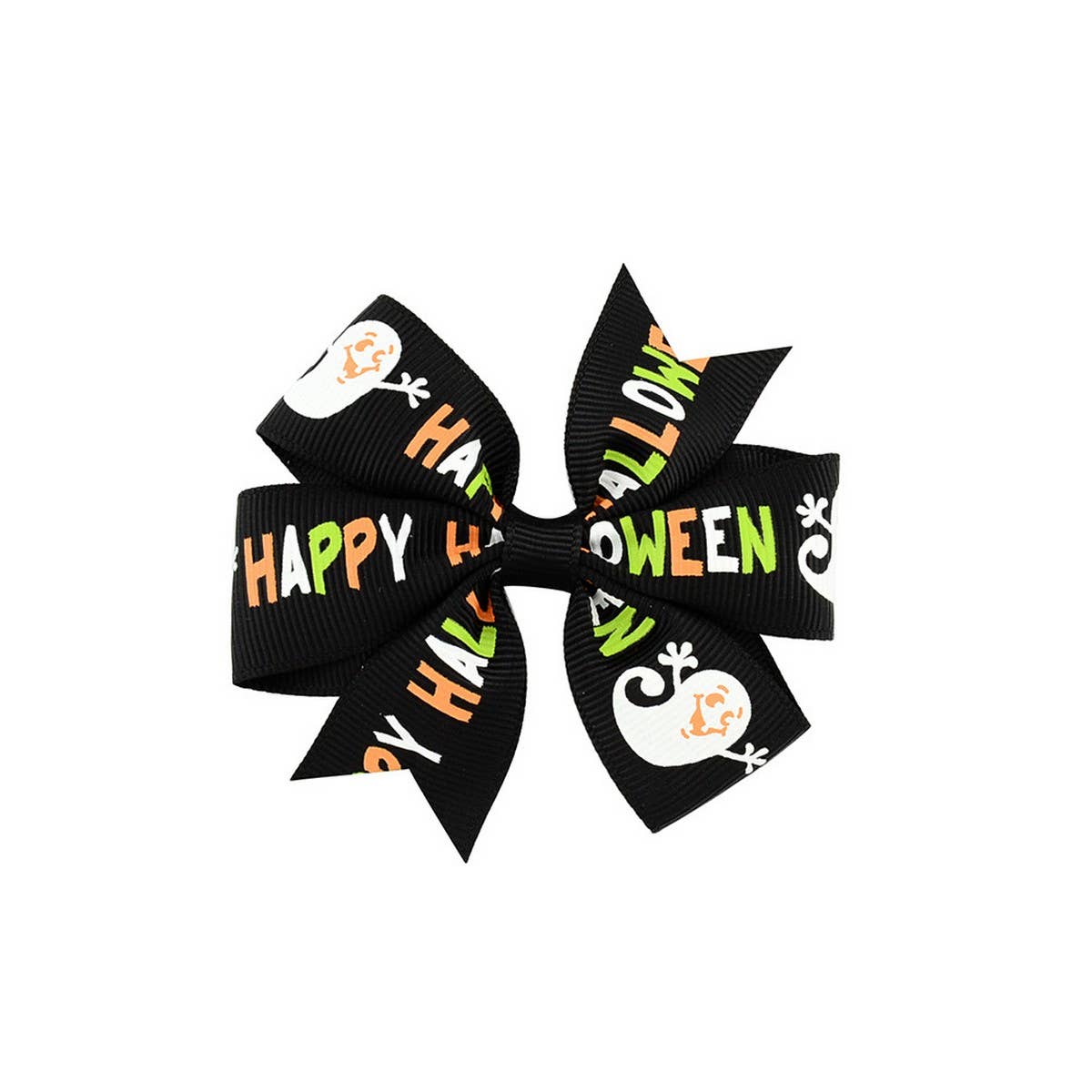HALLOWEEN KIDS GROSGRAIN BOW HAIR CLIP_CWAHA6686