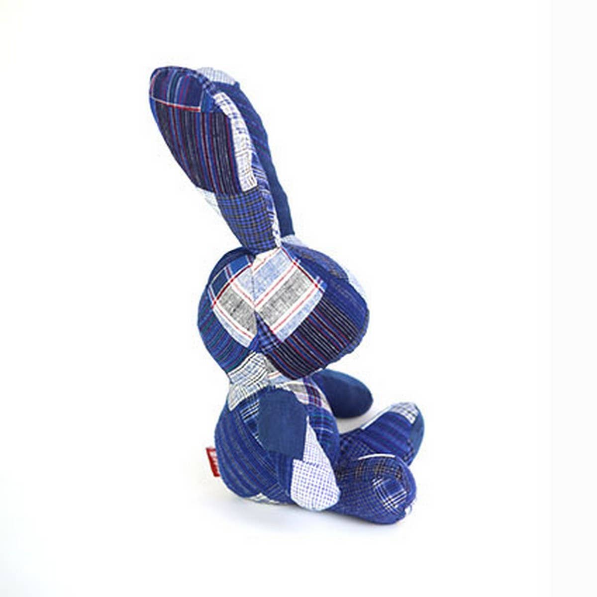 HANDMADE INDIGO DYE PATCHWORK FABRIC ANIMAL DOLL_CWMM6038