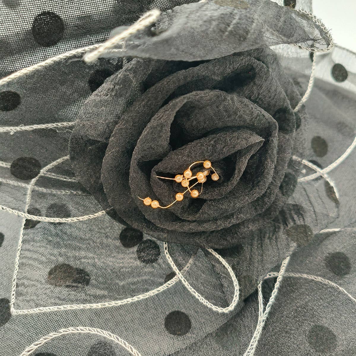 Women Mesh Wavy Edge Beach Sun Hat_Cwah1209