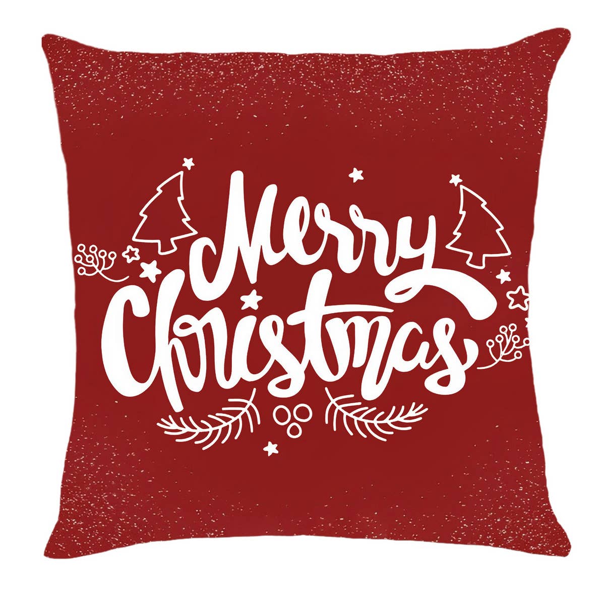 PRINTED VALENTINES DAY SNOWFLAKE PILLOW COVER_CWMM0776