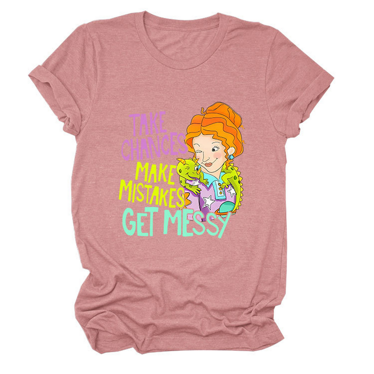 POSITIVE MESSAGE TEE TAKE CHANCES PRINT_CWTTS1484