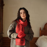 SOFT WARM DOUBLE SIDED COUPLE S NECK SCARF_CWASC2342