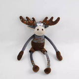 EMBROIDERED VINE FLOWER DEER PLUSH DOLL TOY_CWMM6049