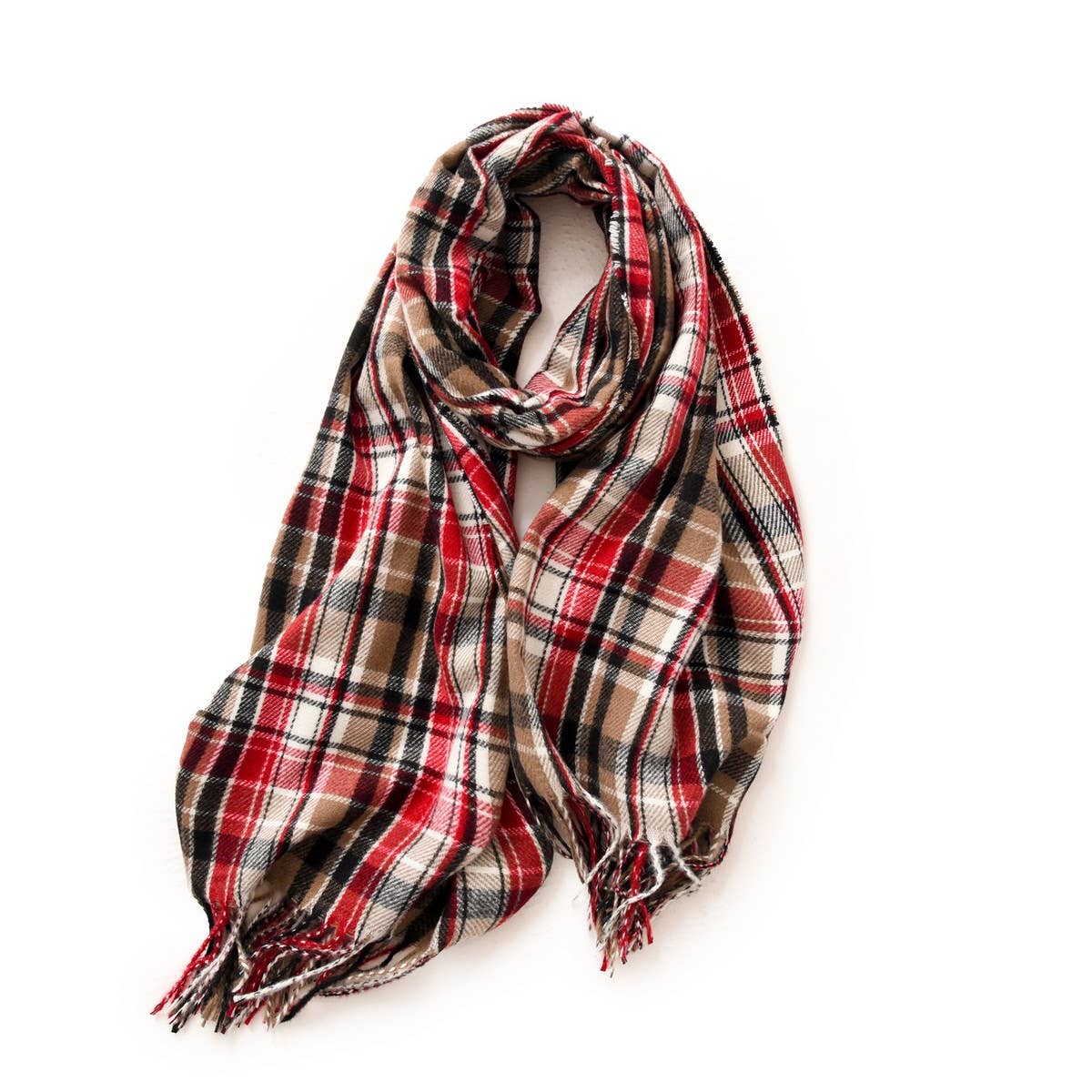PLAID WINTER SCARF WRAP SOFT STREET STYLE SHAWL_CWASC1050