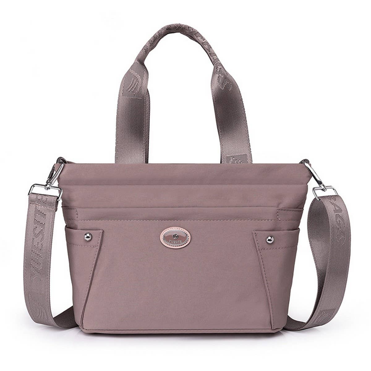 Nylon Fabric Multipocket Shoulder And Crossbody Bag_Cwab3513