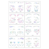 HOLOGRAPHIC EYELINER TATTOO STICKERS FOR RAVES_CWMM8249