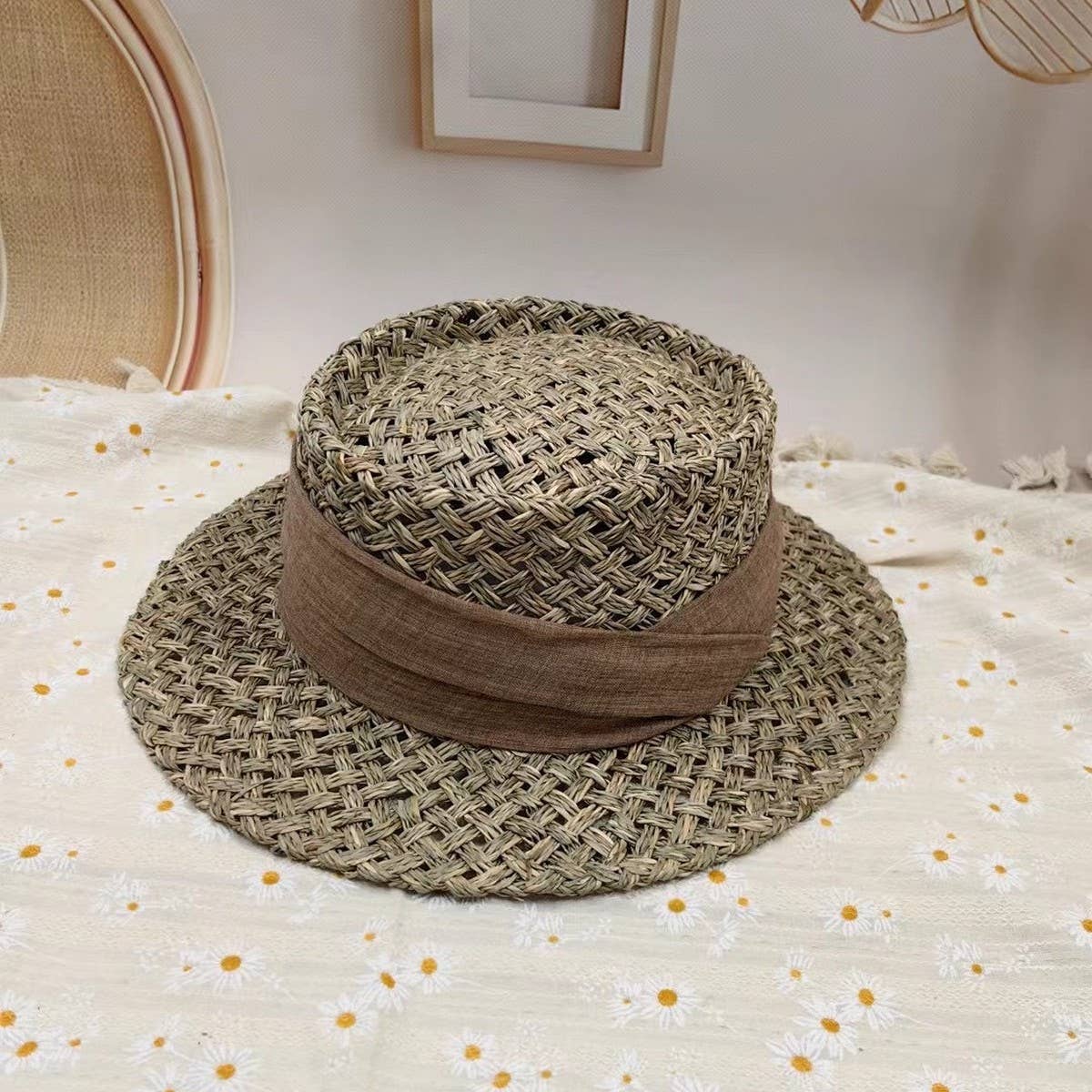 NEW HAND WOVEN SUN PROTECTION STRAW HAT_CWAH3561