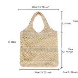 HOLLOW PAPER ROPE LARGE CAPACITY STRAW BAG_CWAB2011