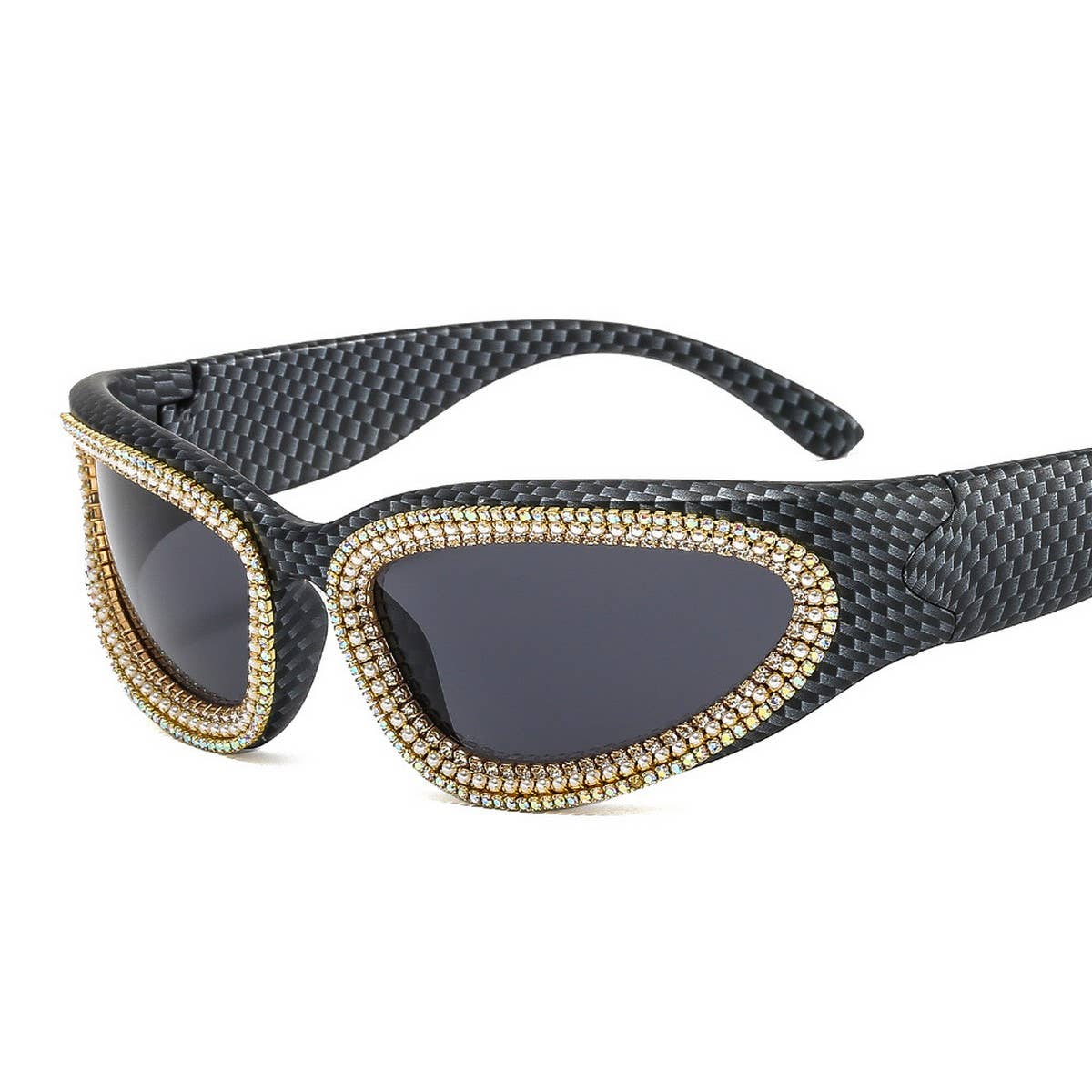 SPORTS STYLEPUNK CATEYE DIAMOND SUNGLASSES GOGGLES_CWASG0873