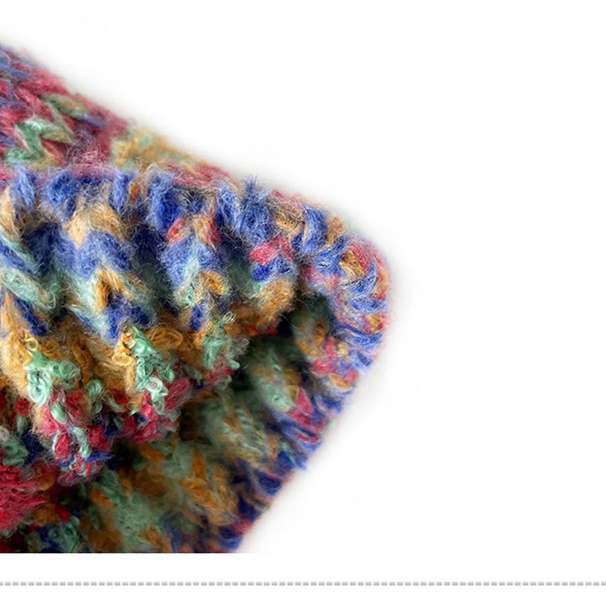 2 6 YEARS OLD KNITTED HAT MIXED COLOR BUCKET HAT_CWAH2048