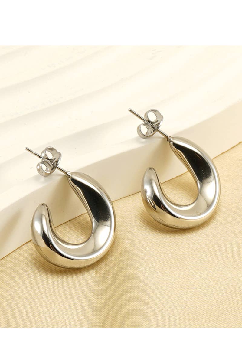 18K Gold Plated Stainless Steel Earrings_Cwaje0387