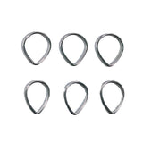 TEARDROP GEOMETRIC NOSE RING IN STAINLESS STEEL_CWMM9541