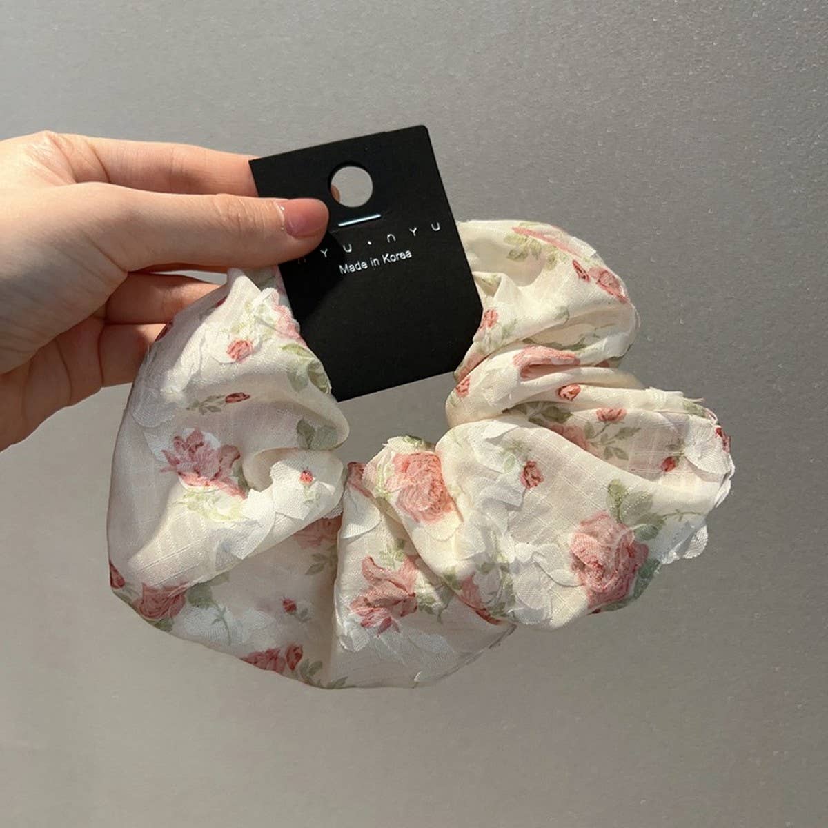 FRENCH ROMANTIC FLORAL HAIR SCRUNCHES_CWAHA1735