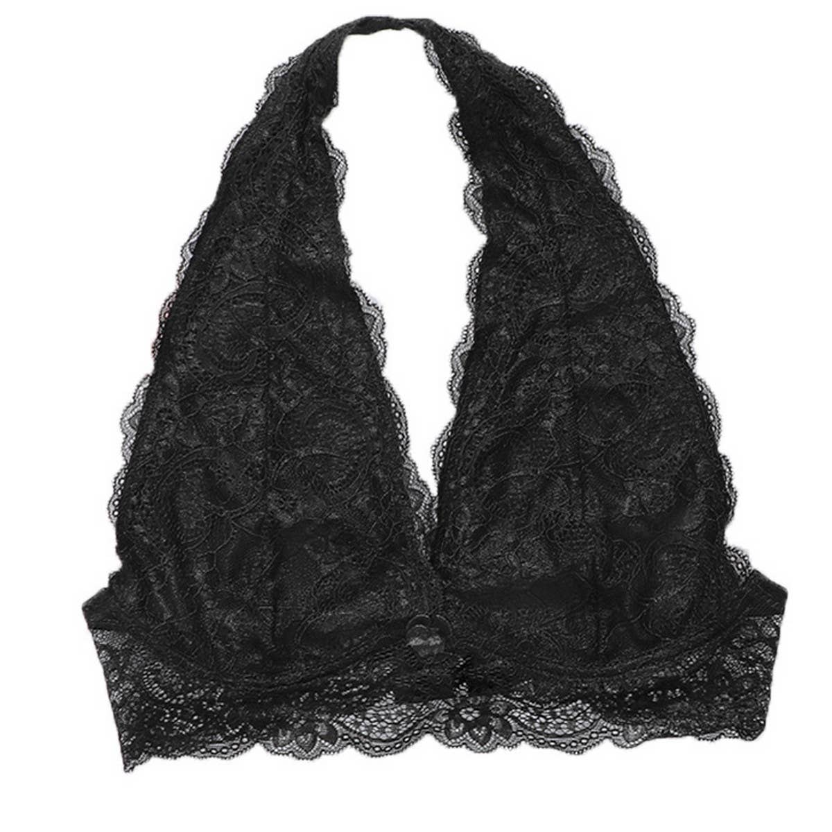 SEXY DEEP V NECK LACE UNDERWEAR BRA_CWMU0145