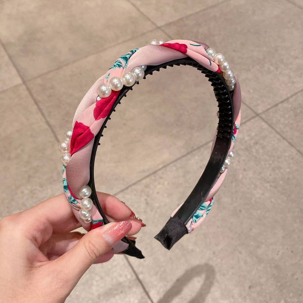 2024 NEW PEARL FLOWER HAND WOVEN HEADBAND_CWAHA1704