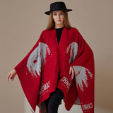 CAPE IMITATION CASHMERE SLIT THICKENED CAPE_CWASC2216