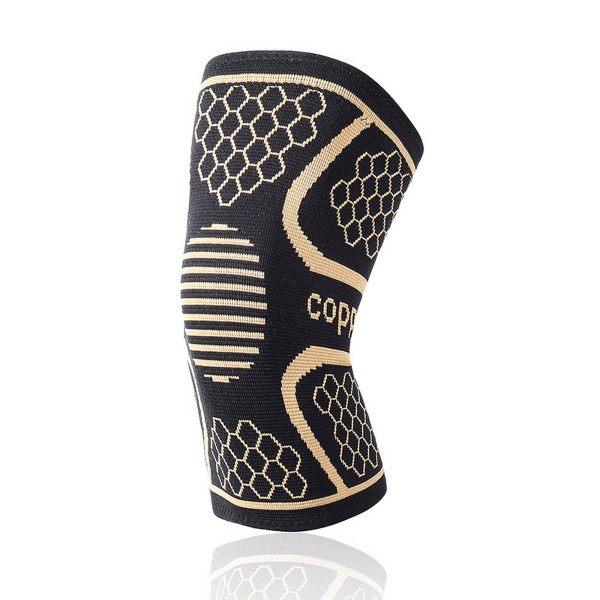 COPPER NYLON KNIT KNEE BRACE FOR RUNNING SPORTS_CWMM7883