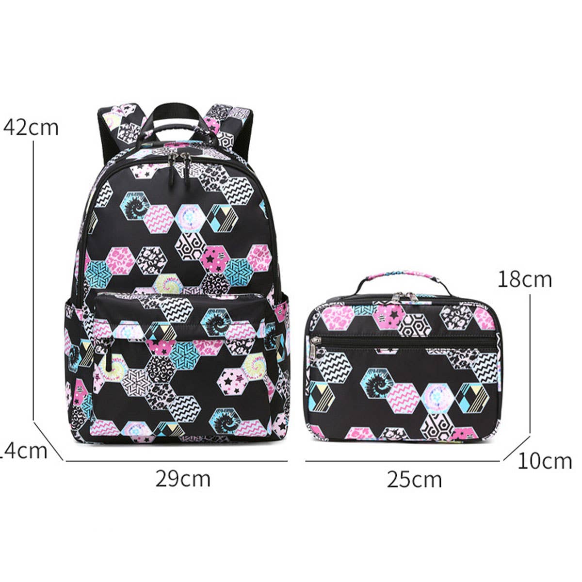 2 PIECE WATERPROOF BACKPACKS FOR SCHOOL GIRLS_CWAB5502