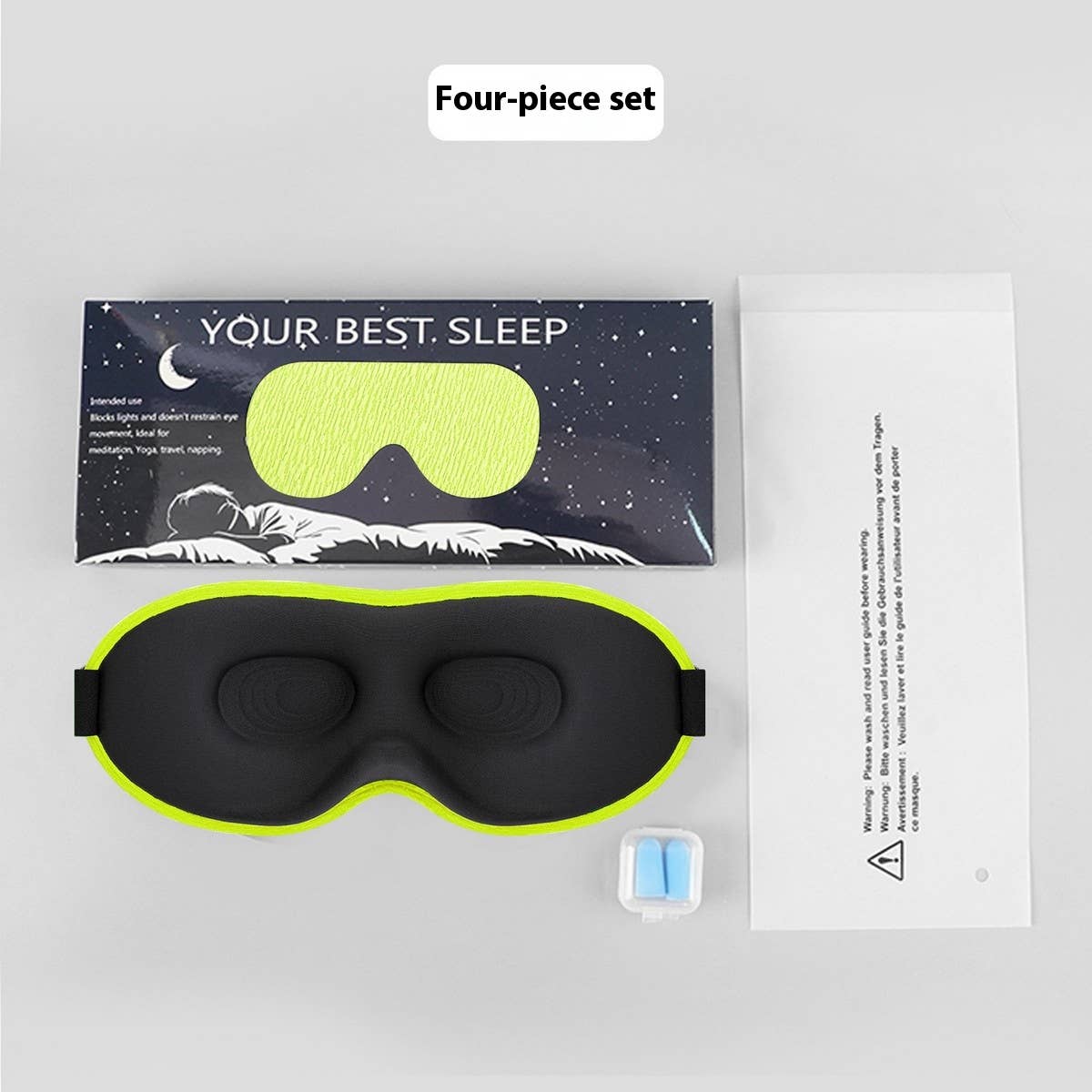3D SLEEP MASK SET SOFT LIGHT BLOCKING DESIGN_CWMM8044