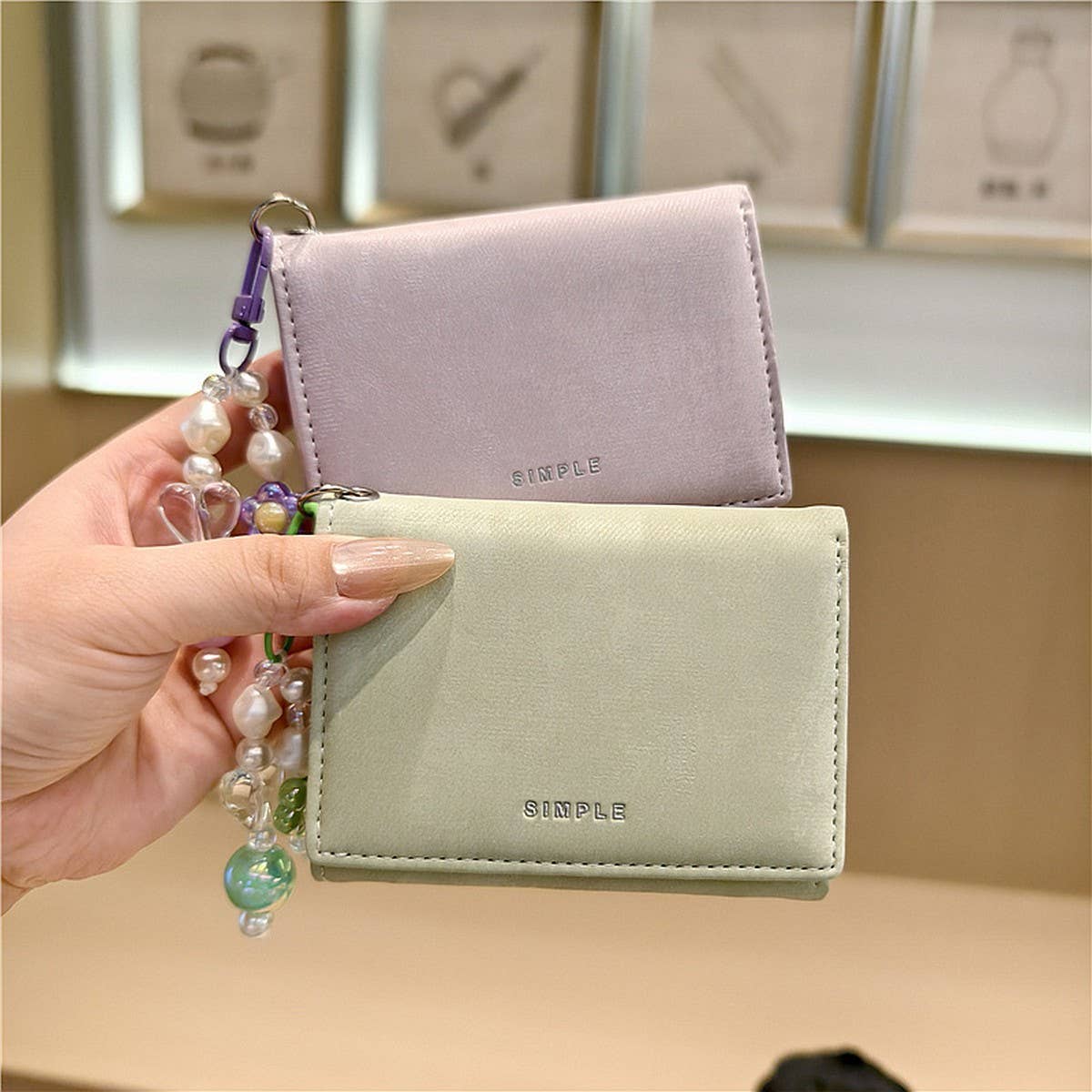 Trifold Short Wallet For Women With Card Slots_Cwab06208