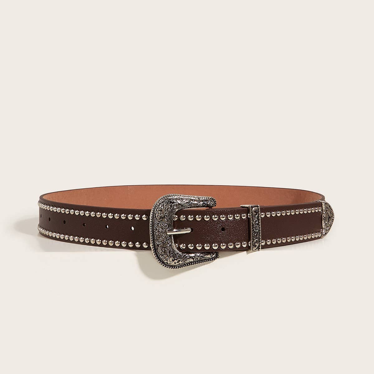 Cwabe0560_Punk Belt With Silver Studs