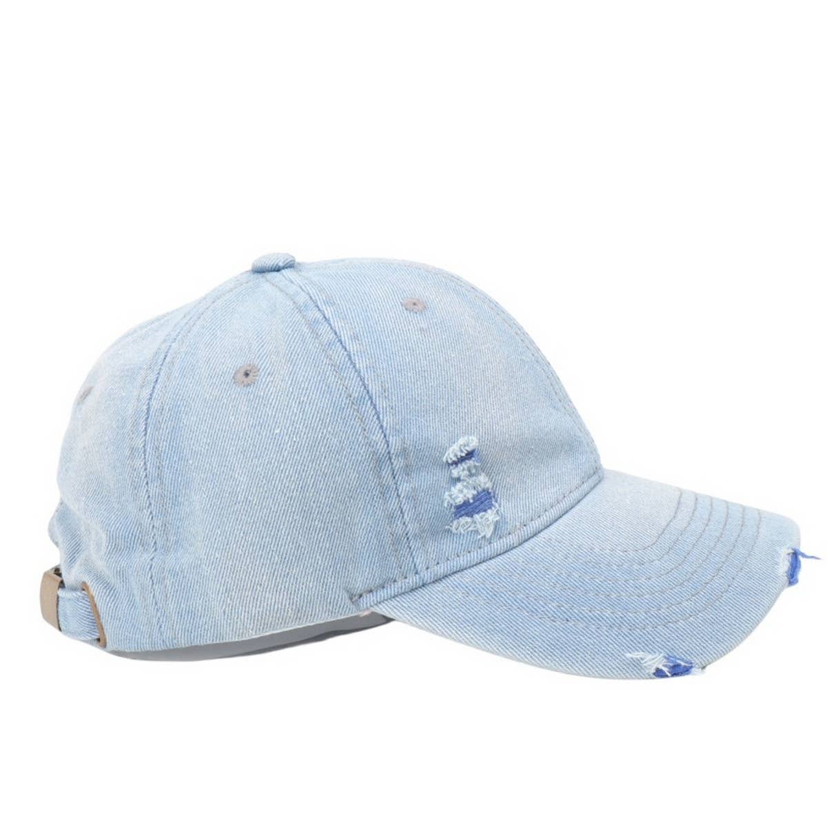 RETRO DENIM BASEBALL CAP UNISEX SUN HAT CWAH1139