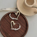 PERSONALIZED ZIRCON HEART EAR BUCKLE EARRINGS_CWAJE1348