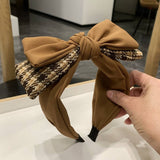 SIMPLE RETRO DOUBLE LAYER BOW HEADBAND_CWAHA2578