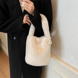 Winter Versatile Casual Shoulder Plush Bag_Cwab3947