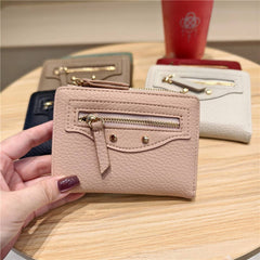 Minimalist Zip Wallet With Studded Details_Cwab06234